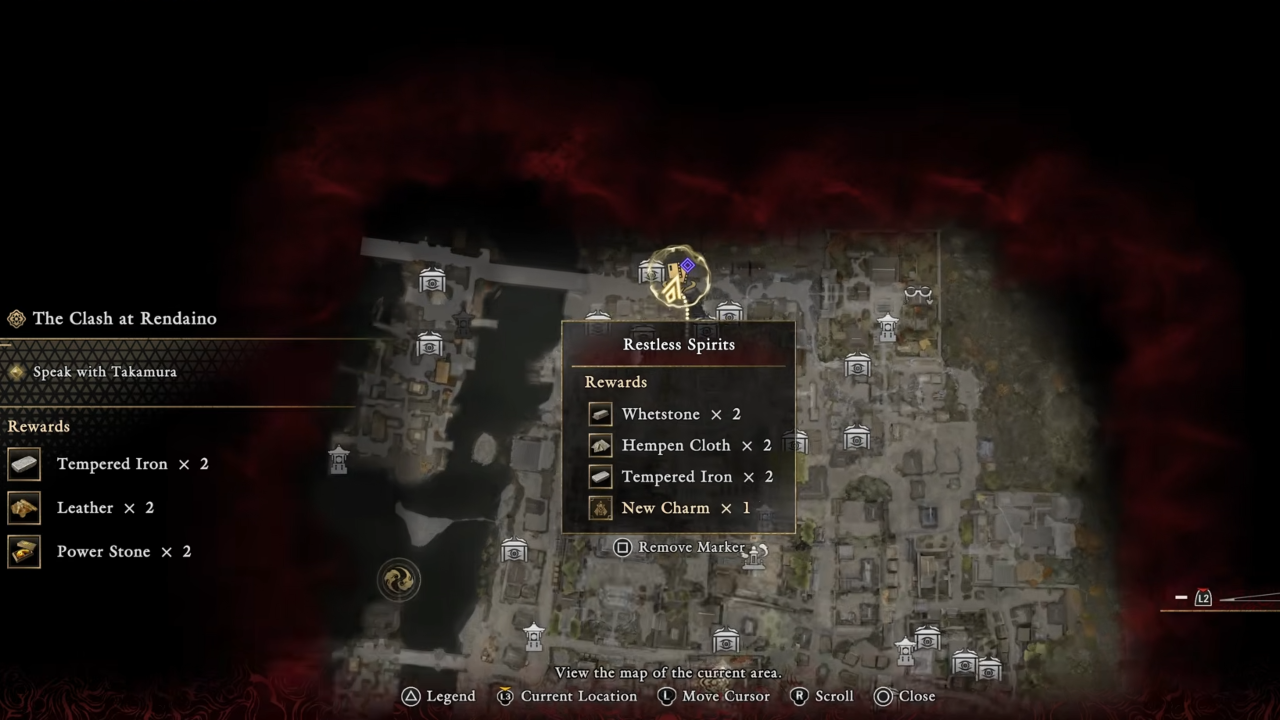 Onimusha Way of the Sword Chance Encounter #18 map location