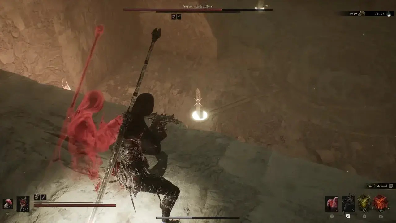 Shoot the four totems in the bit below.
