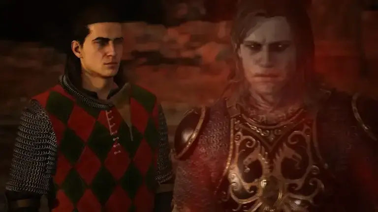 Ambrus asking Coen to invite him in during The Blood of Dawnwalker.