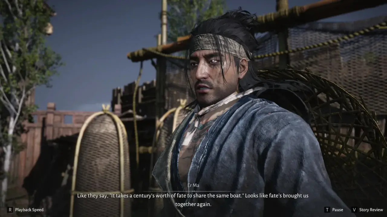 Talk to Er Ma to enter quest - Where Winds Meet Gameplay Heavenfall Campaign