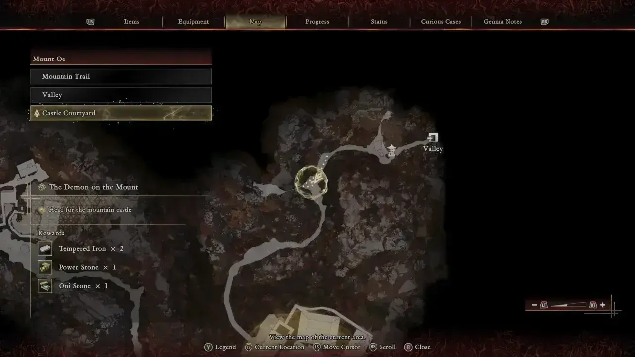 The Flashing Void map location - Onimusha Way of the Sword