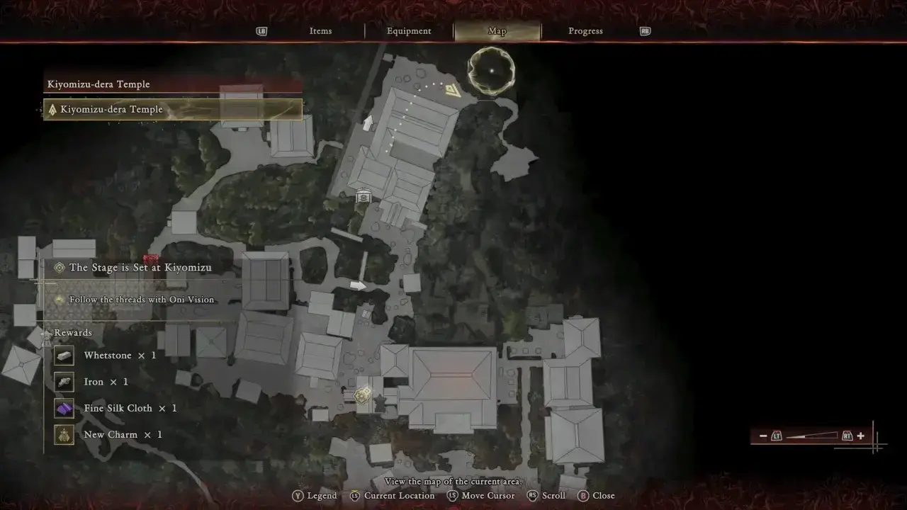 The Two Celestials map location - Onimusha Way of the Sword