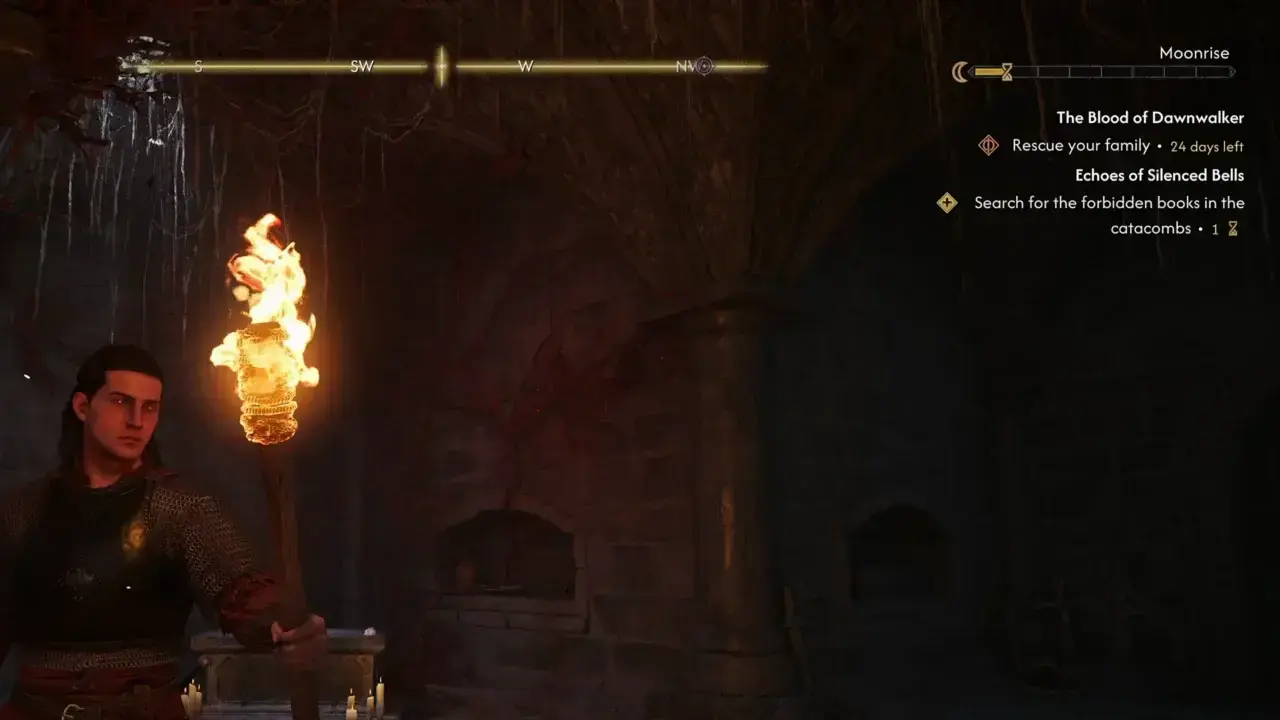 Time system & limit mechanic UI in The Blood of Dawnwalker.