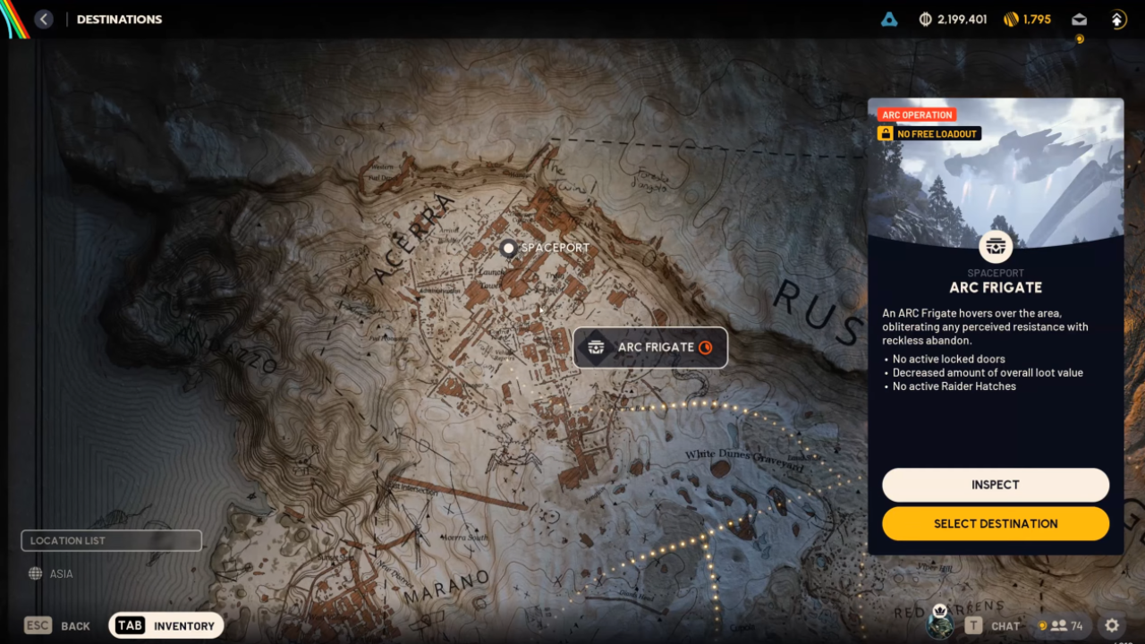 ARC Raiders ARC Frigate map condition