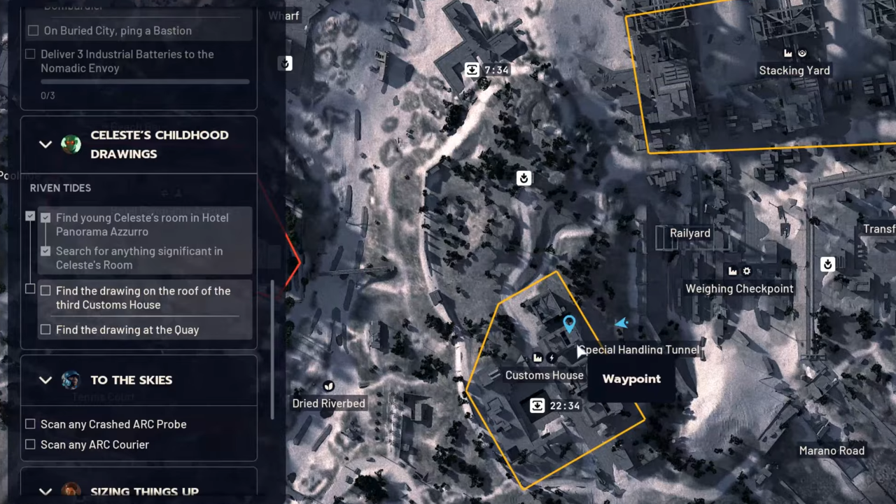 ARC Raiders - Drawing map location in the Third Customs House