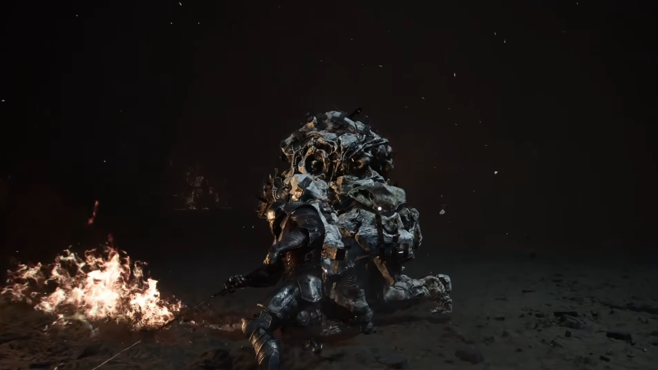 Mortal Shell Tar Golem boss fight
