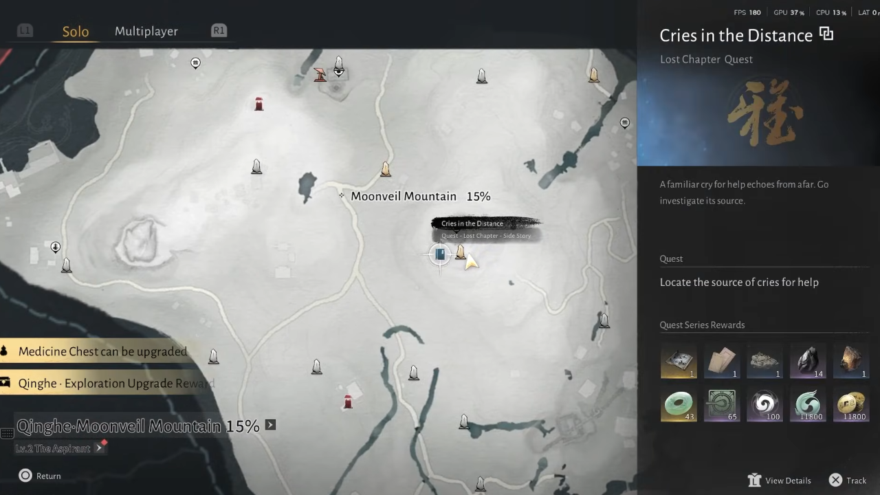 Cries in the Distance Map Location in Where Winds Meet