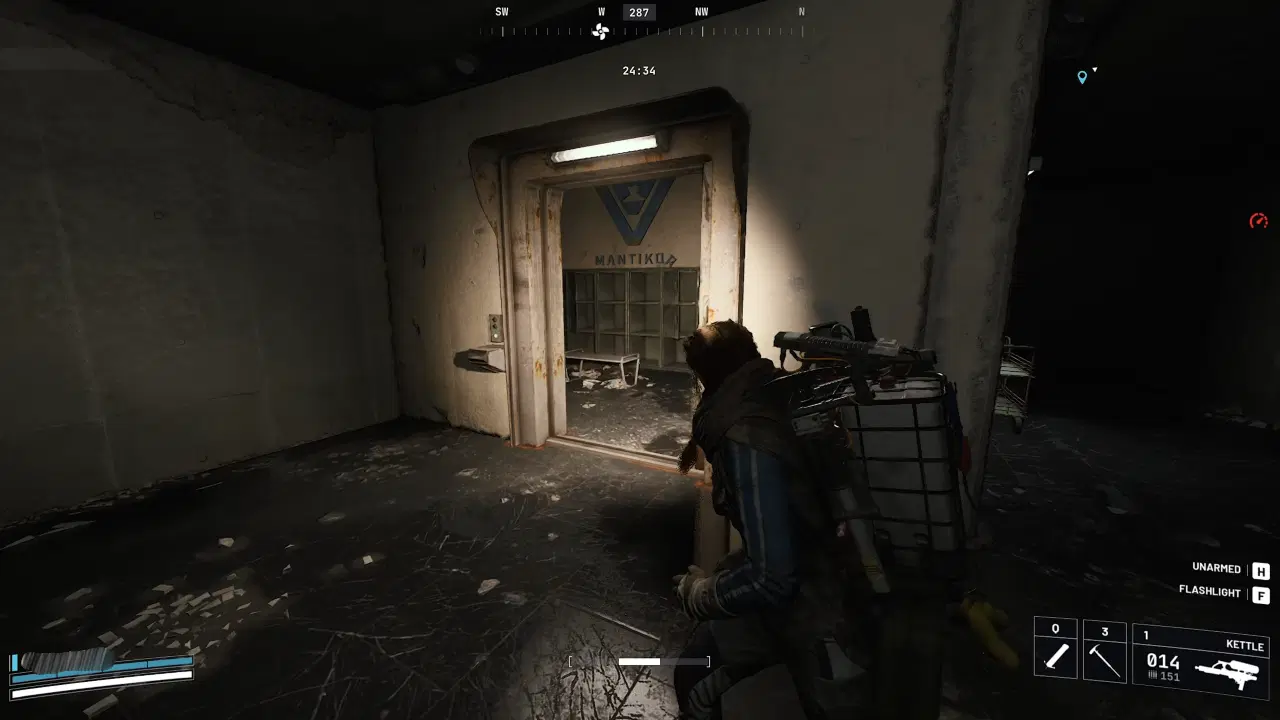 Enter this top locker room to search for clues