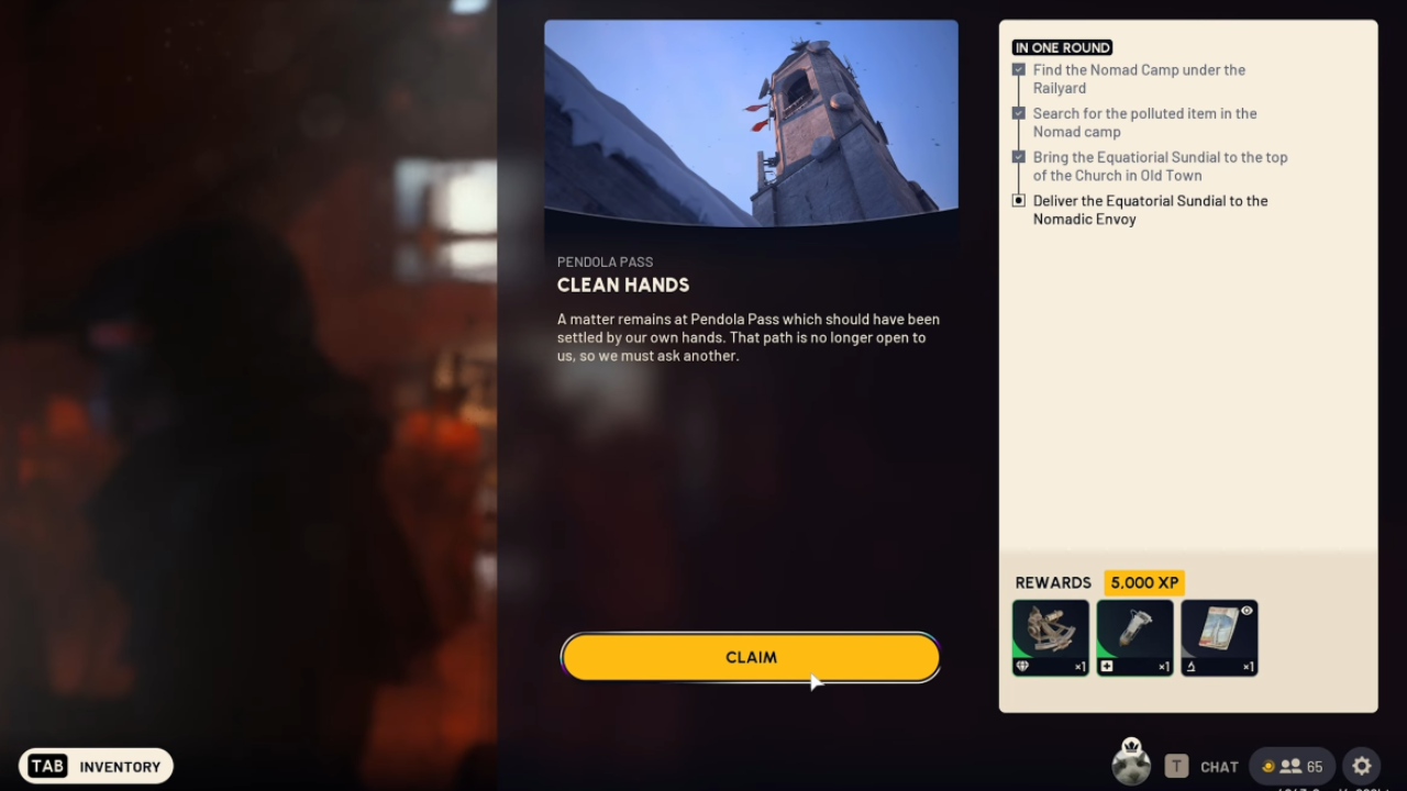 ARC Raiders Clean Hands - Extract and Deliver the Sundial to the Nomadic Envoy