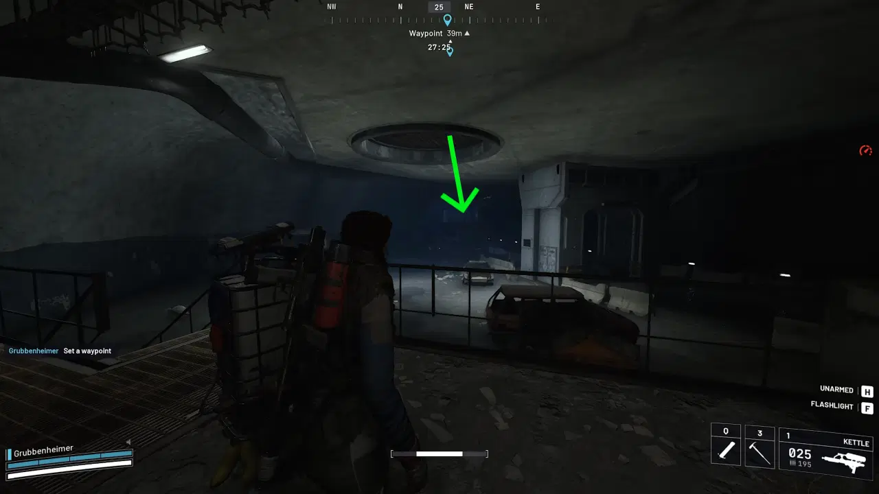 Go all the way here to tunnel’s dead end to find Androids