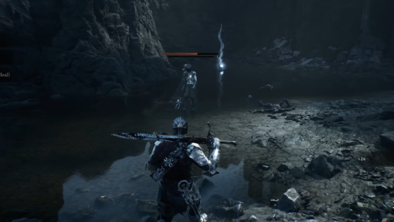 Mortal Shell 2 lock on reticle targeting an enemy in combat