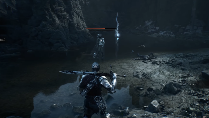 Mortal Shell 2 lock on reticle targeting an enemy in combat