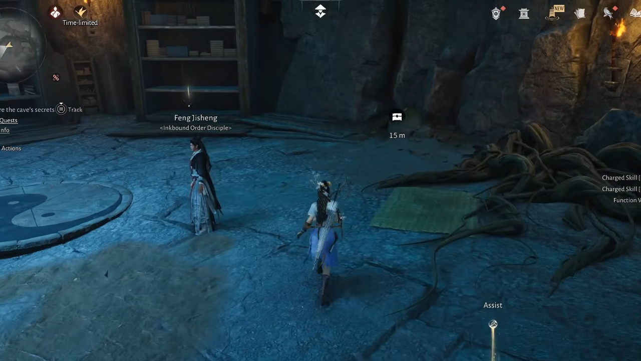 Inspecting the points in underground chamber
