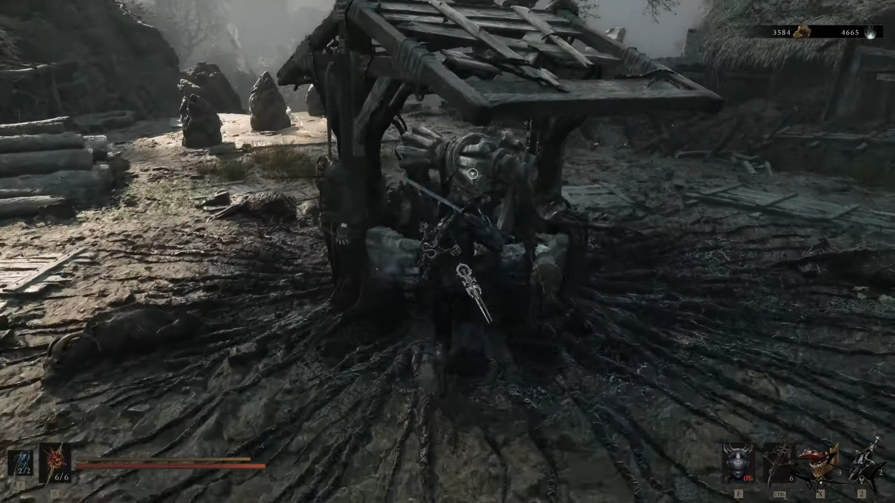 Interact with the well to enter dungeon