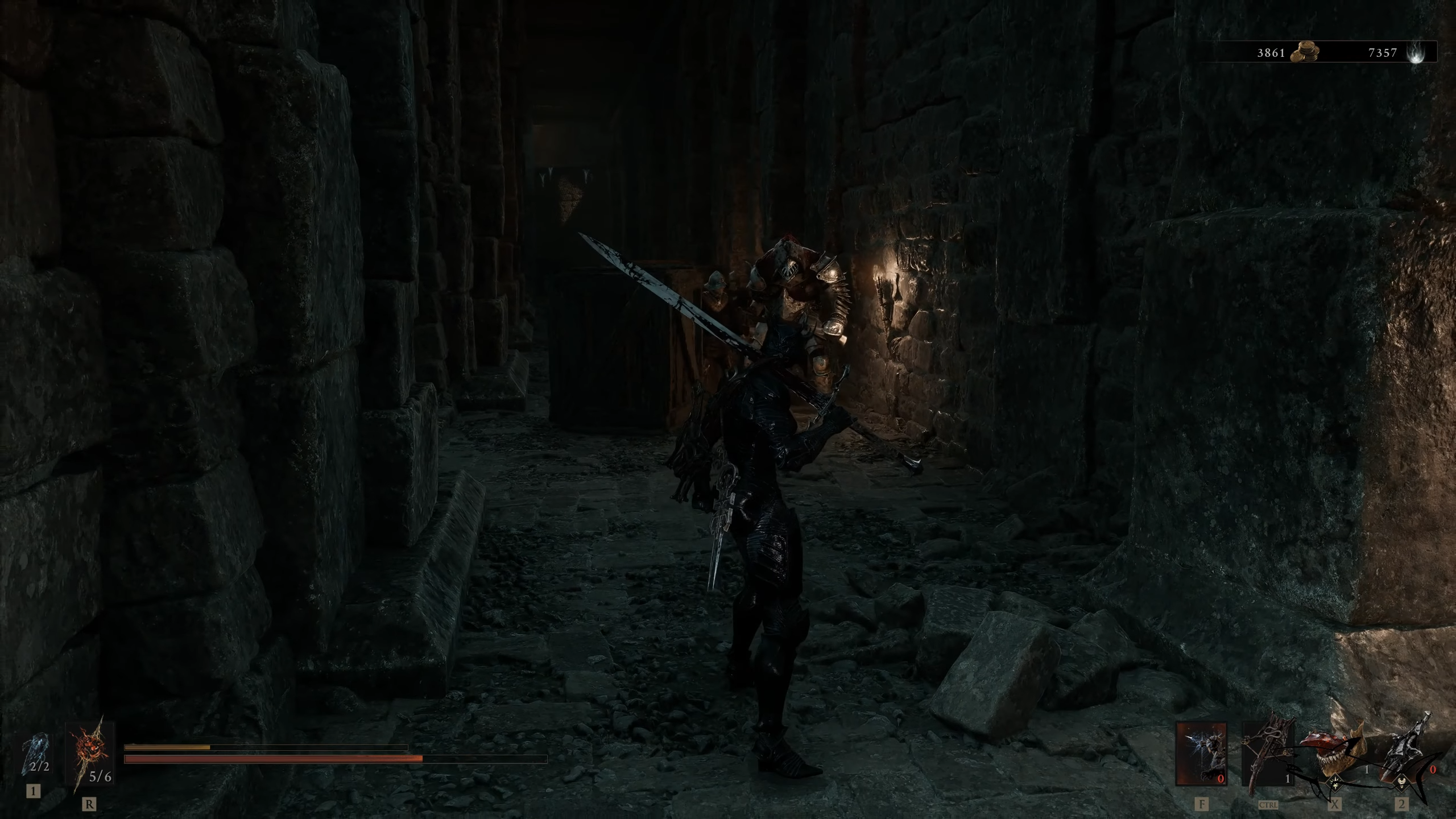 Kill Headsman in the rear hallway
