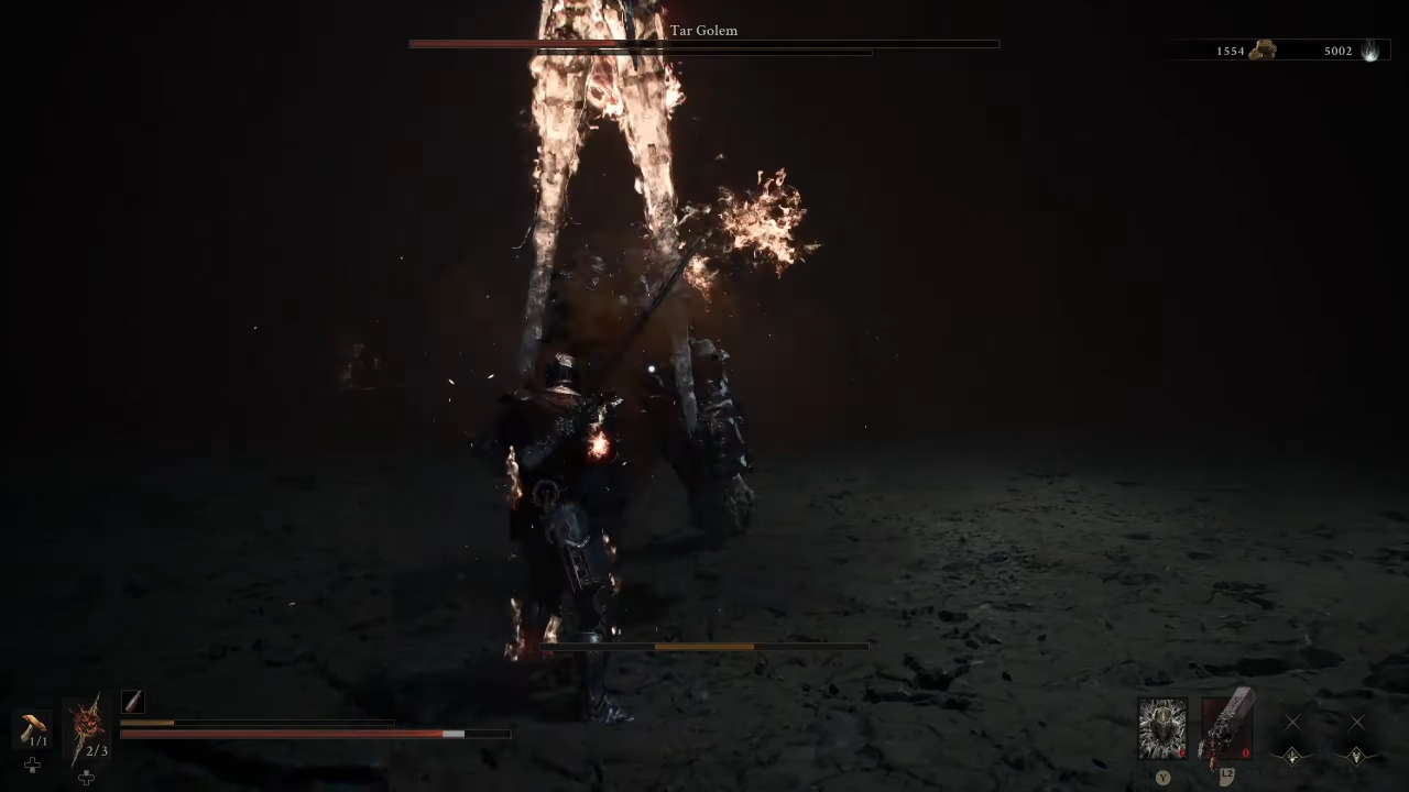 Mortal Shell 2 Tar Golem phase 2 fight