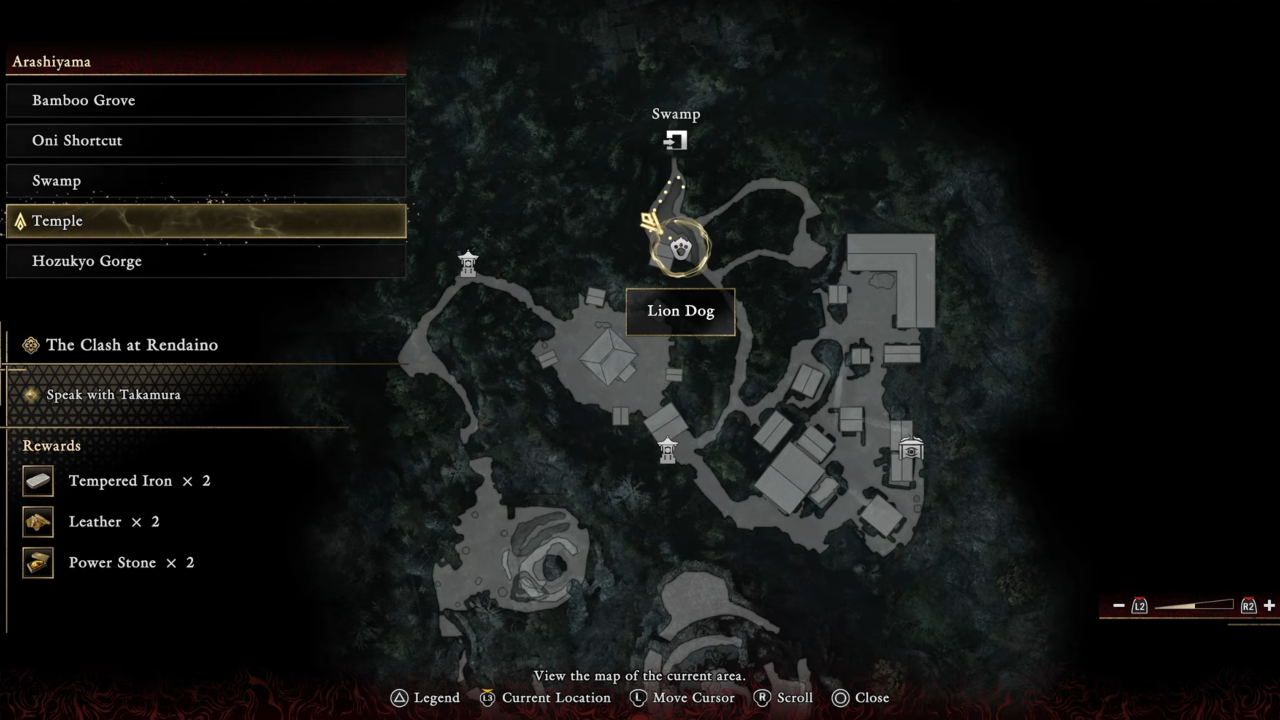 Onimusha WotS Lion Dog #15 Location