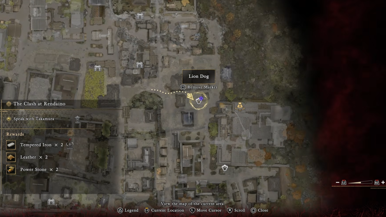 Onimusha WotS Lion Dog #24 Location