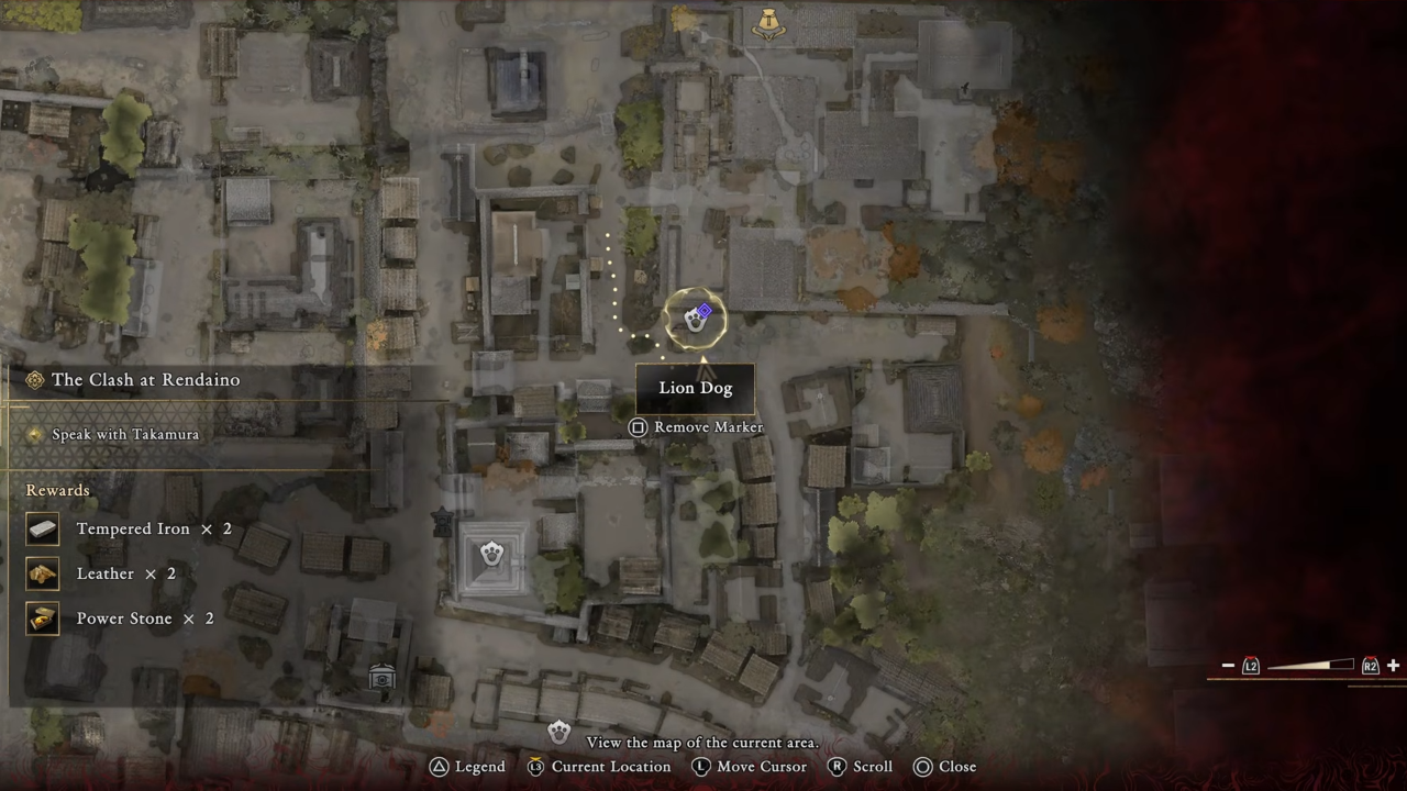 Onimusha WotS Lion Dog #25 Location