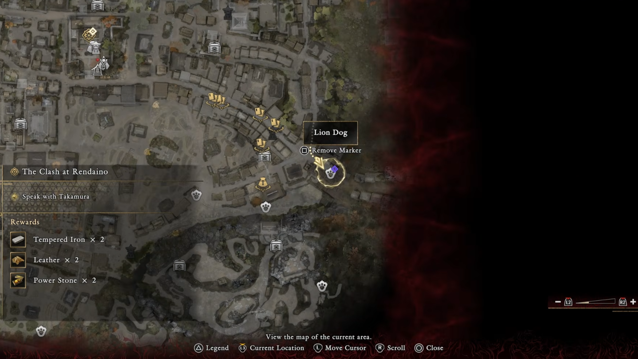 Onimusha WotS Lion Dog #28 Location