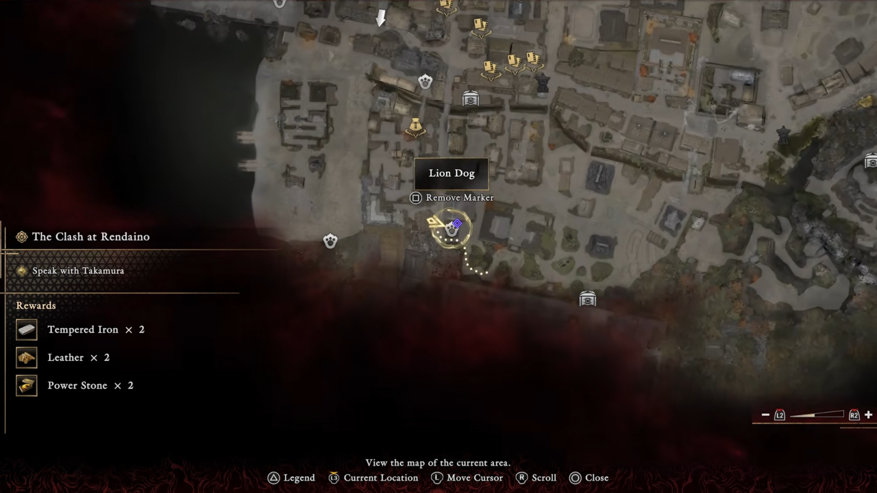 Onimusha WotS Lion Dog #33 Location