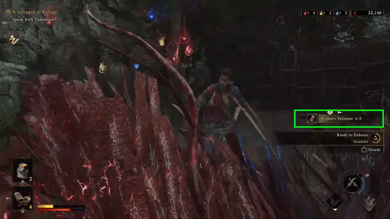 Onimusha Way of the Sword - Collected Byakue Talisman after defeating Byakue