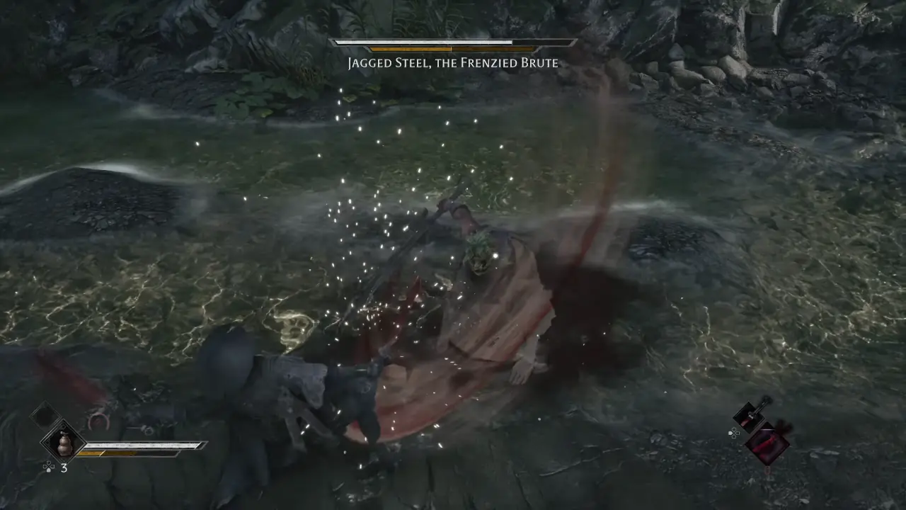 Phantom Blade Zero Jagged Steel, The Frenzied Brute boss fight scene 2
