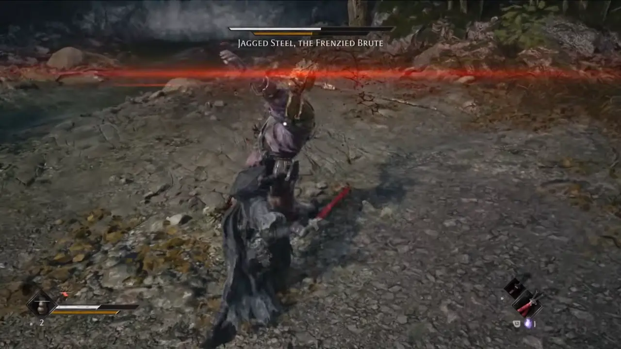 Phantom Blade Zero Jagged Steel, The Frenzied Brute red flash attack