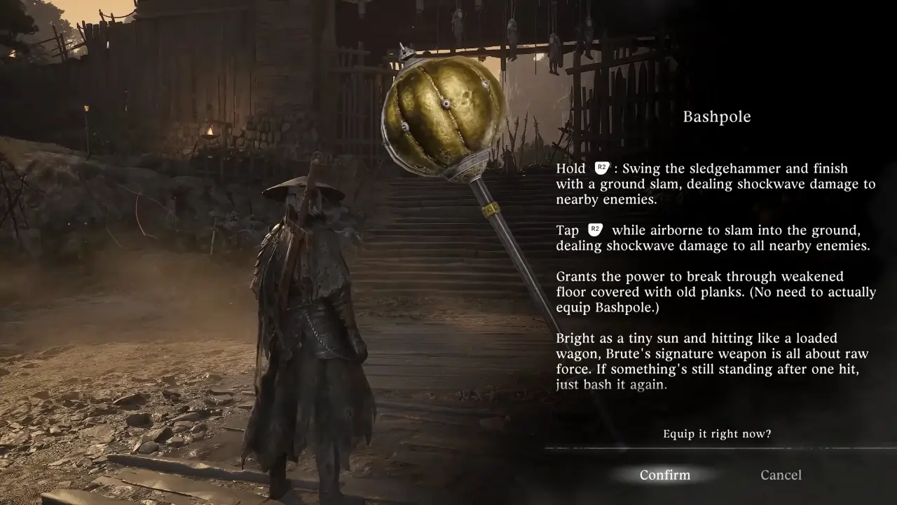 Phantom Blade Zero heavy Bashpole sledgehammer