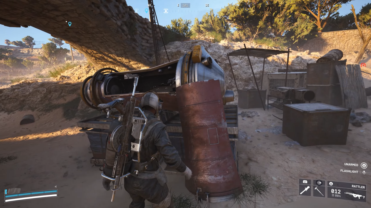 Player standing in front of Gondola Prototype in ARC Raiders
