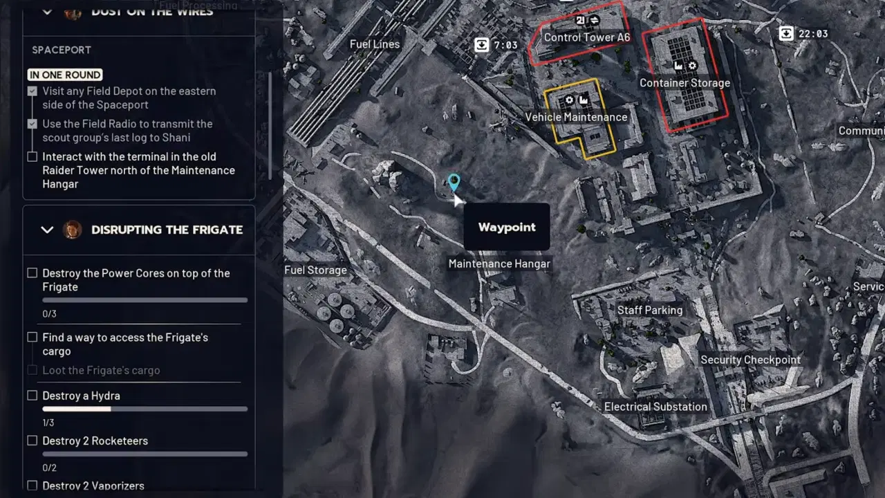 Raiders Tower location on ARC Raiders map