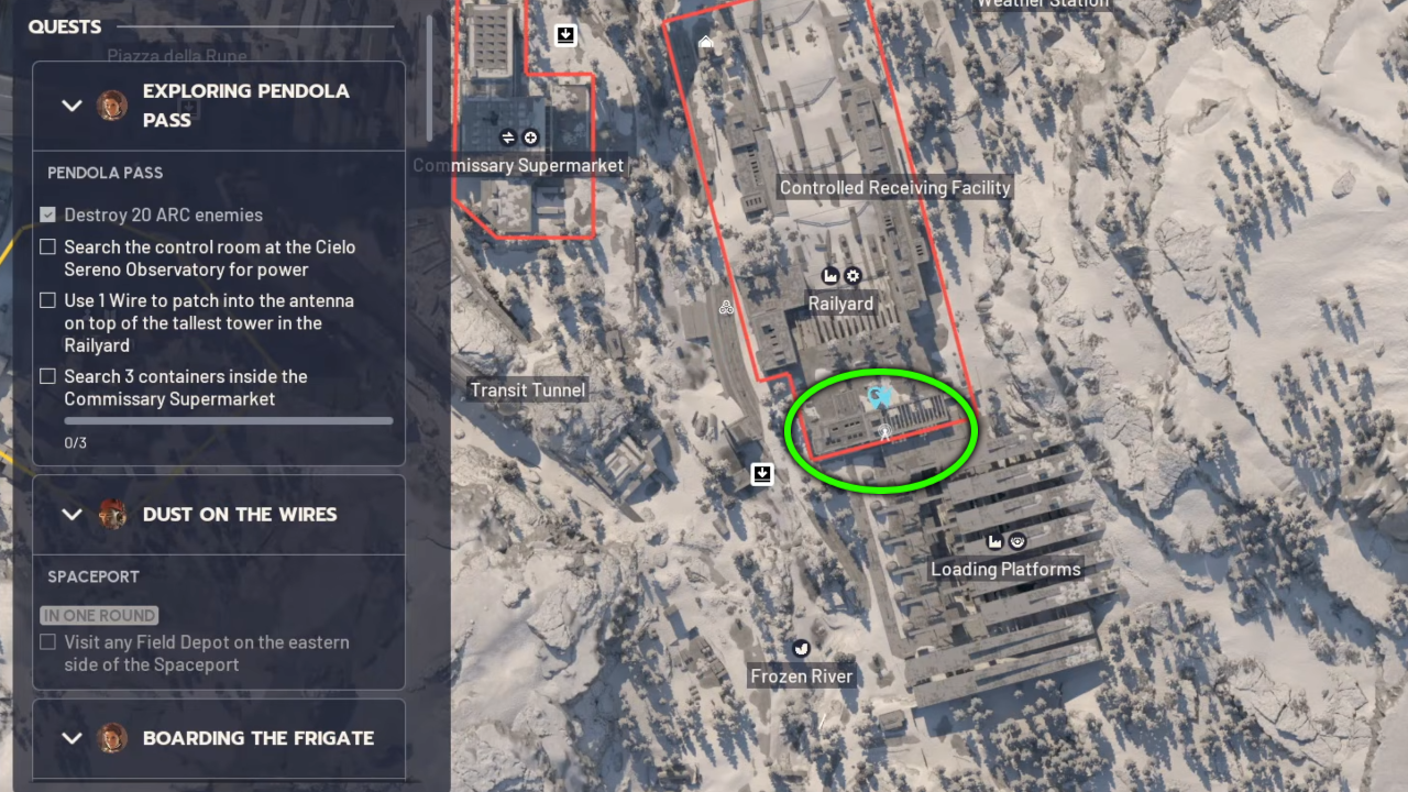 Railyard Epoxy Bucket map locations in ARC Raiders