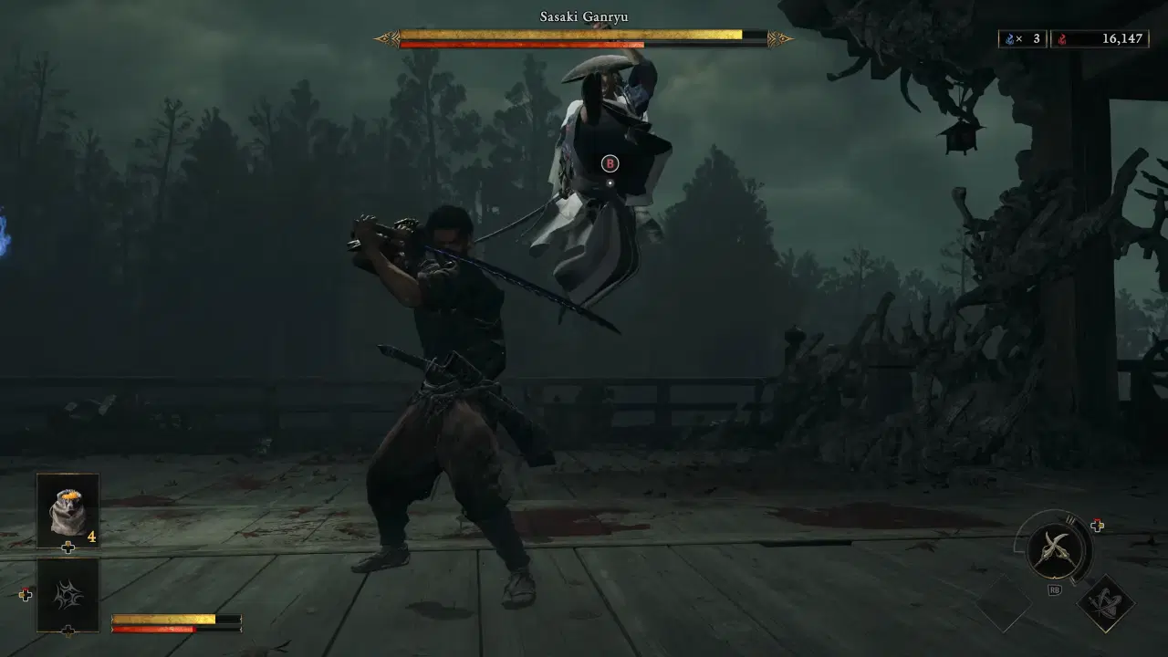 Sasaki Ganryu Boss Fight screenshot
