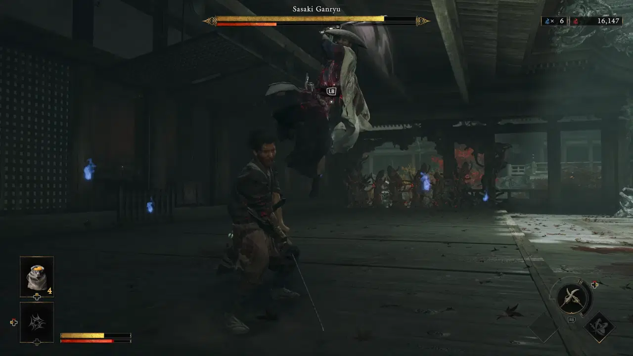 Sasaki Ganryu Jump Slash attack