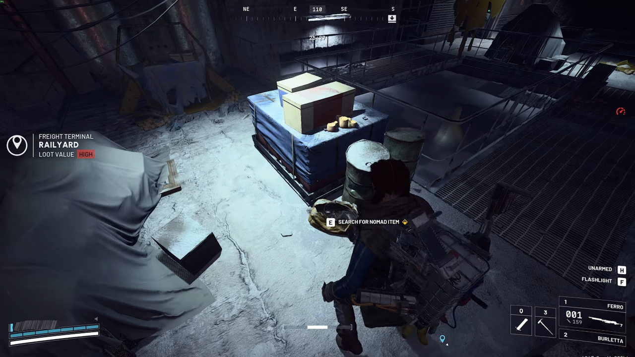 Search for the Polluted Item in the Nomad Camp objective