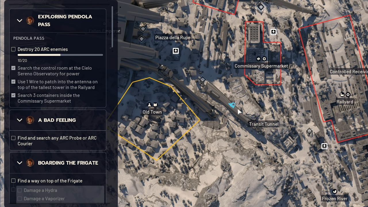 Sizing Thing Up quest objective #1 map location