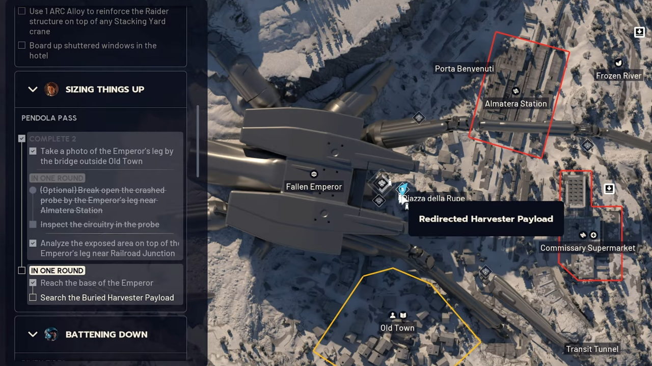 Sizing Thing Up quest objective #3 map location