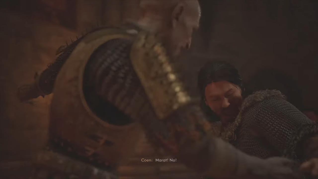 Let Brencis Kill Catalin choice post-scene in The Blood of Dawnwalker