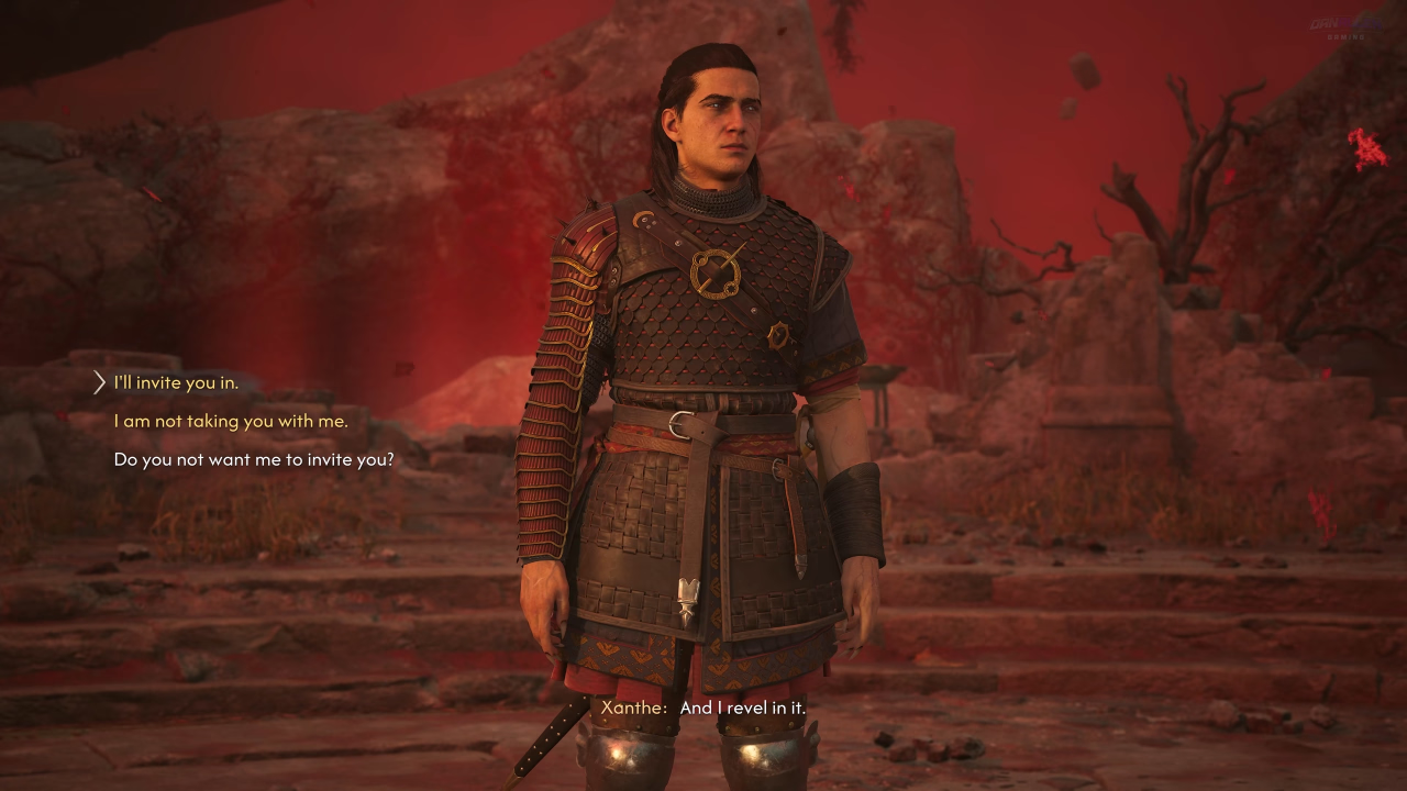 Xanthe invite in choice in The Blood of Dawnwalker